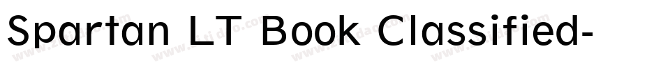 Spartan LT Book Classified字体转换